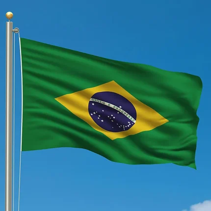 Brazil Flag – Premium Polyester, UV-Resistant, 3x5ft