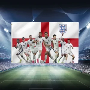 Custom England Football Flag – 3x5ft, Fade-Resistant, Double-Sided