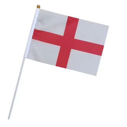 England Hand Flag – Durable Polyester, 12x18in, UV-Resistant