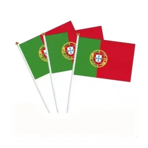Portugal Hand Flag – Durable Polyester, 12x18in, Fade-Resistant